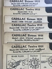 Tuneup card cadillac for sale  Portland