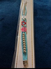 Bracciale ecopelle perline usato  Crotone