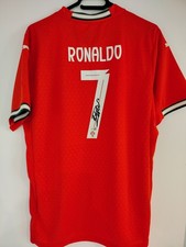Camiseta Portugal assinada por Cristiano Ronaldo com certificado de autenticidade – Camisa de futebol autografada comprar usado  Enviando para Brazil
