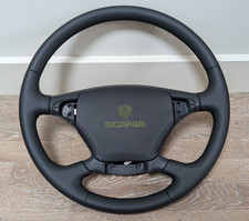 Volante de couro NOVO para Scania P G R T Series 04-15 W capa frontal de couro comprar usado  Enviando para Brazil