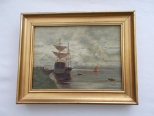 Antique painting oil d'occasion  Expédié en Belgium