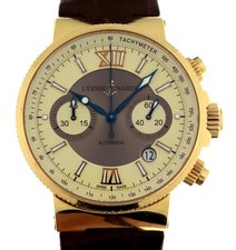 Ulysse Nardin 356-66 Maxi cronógrafo marinho 41mm ouro rosa 165g abaixo do derretimento!, usado comprar usado  Enviando para Brazil