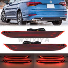 Lanterna traseira de LED para VW Jetta 2019-2021 refletor traseiro para-choque lâmpada de freio com curva comprar usado  Enviando para Brazil