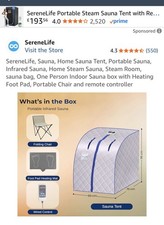 Portable steam sauna for sale  BARNSLEY