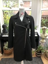 Zara black coat for sale  MILTON KEYNES
