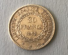 Monnaie francs 1875 d'occasion  Martigues