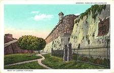 Cartão postal Fosso da Fortaleza de Cabana, Havana Cuba, usado comprar usado Cartão postal Fosso da Fortaleza de Cabana, Havana Cuba, usado comprar usado  Enviando para Brazil