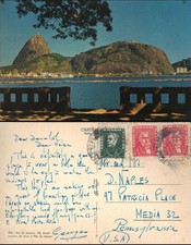 Cartão postal Rio de Janeiro Brasil Urca e Pao de Acucar enviado à mídia Pensilvânia comprar usado  Enviando para Brazil