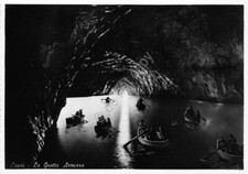 Cartolina capri grotta usato  Milano