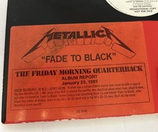 Metallica Fade To Black Vinyl Single SP Pressing Elektra 1984 Promo comprar usado  Enviando para Brazil