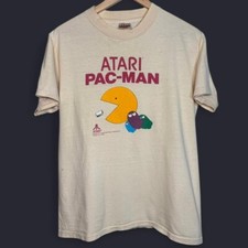 Camiseta de videogame gráfica ponto único ATARI Pac-Man vintage verdadeira década de 1980 comprar usado  Enviando para Brazil