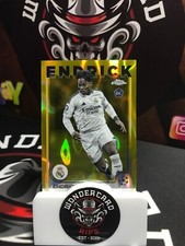 ⭐ 2025 Topps Chrome competições de clubes da UEFA - Novato - Gold Wave - ENDRICK /50⭐ comprar usado  Enviando para Brazil