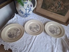 Assiettes plates grès d'occasion  Villeneuve-la-Guyard