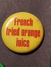 Botão pinback suco de laranja frito francês comprar usado  Enviando para Brazil
