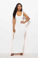 Vestido maxi feminino casual sem mangas ajustado vestidos de verão gola redonda vestidos longos comprar usado  Enviando para Brazil