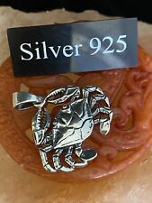 Silver crab pendant for sale  BRIGHTON