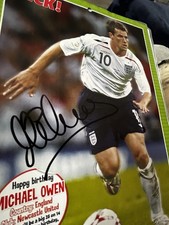 Signed poster michael for sale  SWANSEA