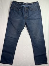 Ring Of Fire Opechee Way Slim Jeans Reto Azul Etiqueta 34x32 Zíper Bolsos Traseiros comprar usado  Enviando para Brazil