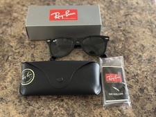 Autentyczne okulary przeciwsłoneczne Ray-Ban Wayfarer Ease RB4340 - błyszczące czarne - wyprodukowane we Włoszech na sprzedaż  Wysyłka do Poland