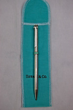Caneta esferográfica Tiffany Classic T-Clip | Prata esterlina 925 com pulseira azul comprar usado  Enviando para Brazil