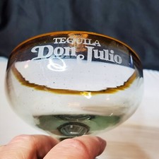 2 copos vintage Don Julio tequila margarita soprado à mão aro âmbar vidro gravado comprar usado  Enviando para Brazil