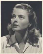 Ingrid Bergman foto original de tirar o fôlego peso duplo estampada Bachrach comprar usado  Enviando para Brazil
