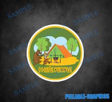 (2) Adesivo de vinil I Hate People caixa de ferramentas janela capacete tablet acampamento urso, usado comprar usado  Enviando para Brazil