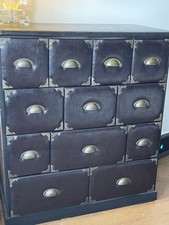 brown faux leather drawers for sale  SURBITON