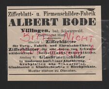 Villingen werbung 1912 gebraucht kaufen Villingen werbung 1912 gebraucht kaufen  Delitzsch