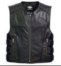 Colete masculino de couro para motocicleta clube de motociclistas couro bovino genuíno jaqueta sem mangas comprar usado  Enviando para Brazil
