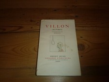 Villon oeuvres illustrations d'occasion  France