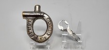 Usado, Cadeado de latão vintage roda dentada bicicleta com chave funciona comprar usado  Enviando para Brazil