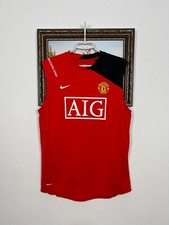 Usado, Camisa de futebol vintage Nike Manchester United colete de trem de futebol AIG masculina tamanho M comprar usado  Enviando para Brazil
