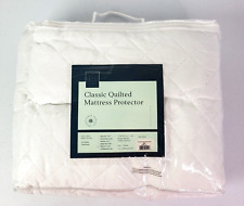 Protetor de colchão acolchoado clássico branco 78x80 polegadas Ella Jayne King novo sem etiquetas comprar usado  Enviando para Brazil