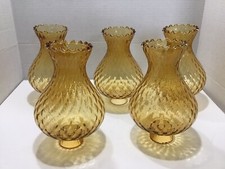 Amber ruffled light for sale  Wallingford