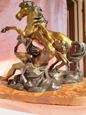 Scultura metallo cavaliere usato  Roasio