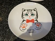 Arcopal cat plate for sale  COLNE