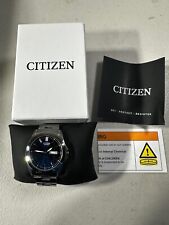 Relógio masculino Citizen quartzo mostrador azul aço inoxidável BF0580-57L - USADO comprar usado  Enviando para Brazil