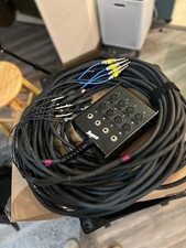 Rapco 100 pés 12 canais Snake Stagebox - 8 XLR F a XLR M, 4 TRS F a TRS M Devoluções comprar usado  Enviando para Brazil