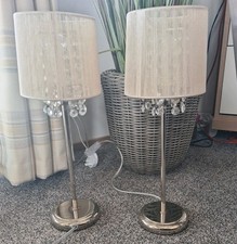 Silver table lamps for sale  BRADFORD
