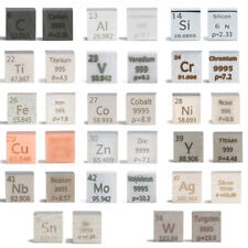 Element Periodensystem Metall 10mm Größe Würfel 99.95% Markiert Elementesammlung comprar usado  Enviando para Brazil