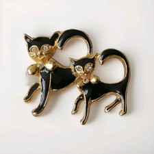 Cat brooch vintage for sale  TELFORD