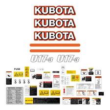 Kubota u17 decals d'occasion  Expédié en Belgium