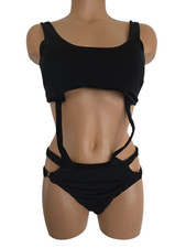 Koucla monokini schwarz gebraucht kaufen  Torgelow