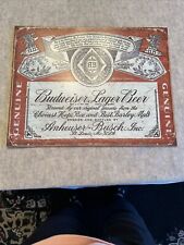 Vintage budweiser lager for sale  Oklahoma City