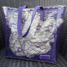 Bolsa tote MARC BY MARC JACOBS couro roxo lona vinil comprar usado  Enviando para Brazil
