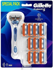 Gillette Fusion 5 afeitadoras + 11 hojas de afeitar cuchillas afeitadora húmeda uñas nuevas embalaje original segunda mano  Embacar hacia Argentina