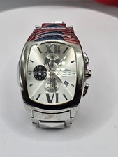 Vintage Chronotech cronógrafo facetado joia cristal relógio de aço inoxidável comprar usado Vintage Chronotech cronógrafo facetado joia cristal relógio de aço inoxidável comprar usado  Enviando para Brazil