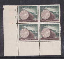 NOVA ZELÂNDIA... 1960 10c bloco de placa de madeira de 4 muh (pequeno tom mancha), usado comprar usado  Enviando para Brazil