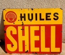 plaque emaillee shell d'occasion plaque emaillee shell d'occasion  Lens